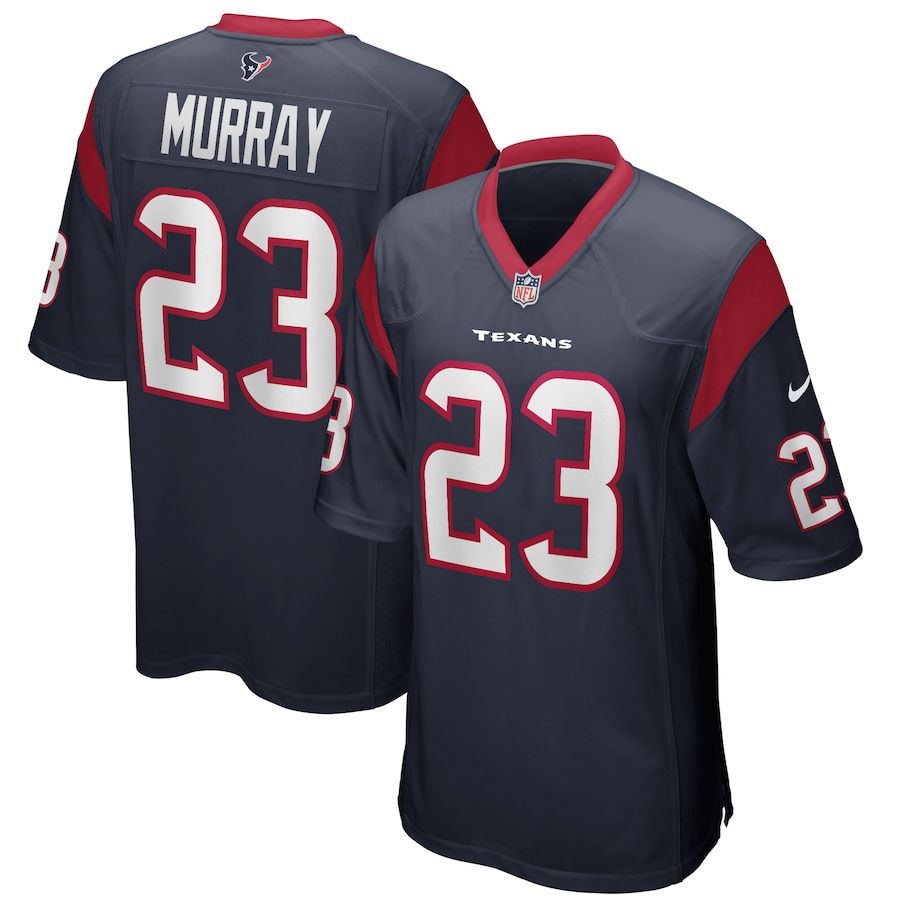 Men Houston Texans 23 Eric Murray Nike Navy Game Player NFL Jersey